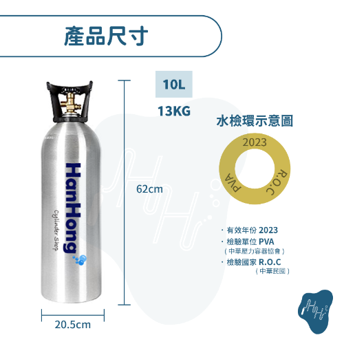 10L氣泡水機改裝配件組 10L食品CO2鋁瓶 潔淨管線 一體管線 CO2調流量錶